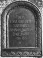 Bronzetafel mit Inschrift an der Engelhardtbank über Johann Wilhlem Engelhardt, 1910