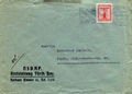 Briefumschlag der NSDAP Kreisleitung mit Sitz im Rathaus Zimmer 53 aus dem Jahr 1943