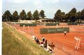 Tennisanlage vom Sportverein <a class="mw-selflink selflink">TV Fürth 1860</a> an der Coubertinstraße in Eschenau am 30.6.1979