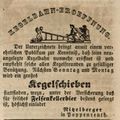 Zeitungsannonce des Wirts Nitzelberger aus Poppenreuth, Juli 1850
