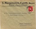 Briefumschlag der Zinnfolien- und Aluminiumfolienwerke David Morgenstern, 1925