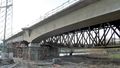 2013: Regnitztalbrücke Stadeln mit neuen Brückenanbau für die <!--LINK'" 0:57--> auf der südlichen Seite