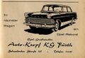 Werbung Firma <a class="mw-selflink selflink">Opel Kropf</a> in der Schülerzeitung <!--LINK'" 0:0--> Nr. 3 1961