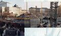 Baugrube  - im Hintergrund links <a class="mw-selflink selflink">Stadttheater</a> und Mitte   vom 8.1.1984