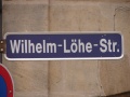 Straßenschild Wilhelm-Löhe-Straße