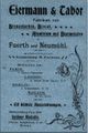 Anzeige der Firma Eiermann & Tabor aus dem Fürther Adressbuch von 1901