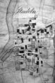 Auszug aus dem Urkataster Plan der Gemeinde <!--LINK'" 0:68--> mit allen Gebäuden von <a class="mw-selflink selflink">1905</a>