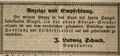 Zeitungsanzeige des Buchhändlers <!--LINK'" 0:12-->, Oktober 1845