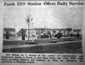 Bericht in der Soldatenzeitung "The Nurnberg Post-Spade" am 15. Mai 1951 über die Eröffnung der zivilen Tankstelle für US-Angehörige an der Schwabacher Straße.