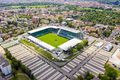 Das Fußballstadtion "Sportpark Ronhof" in Fürth, Mai 2019