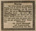 Zeitungsannonce des Daguerreotpyisten <!--LINK'" 0:8-->, November 1849