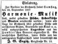 Anzeige Fürther Tagblatt, 27.9.1867