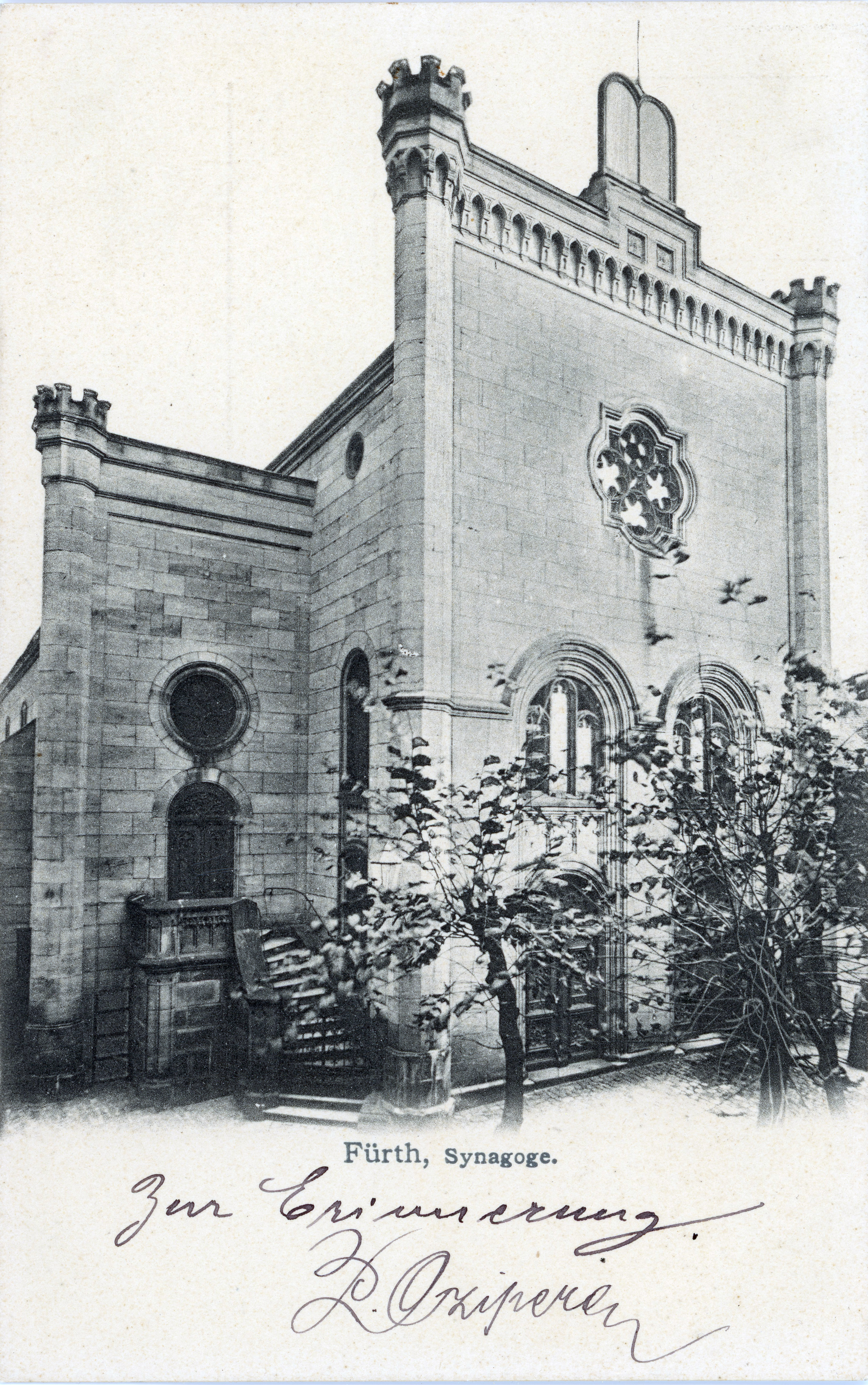Hauptsynagoge in Fürth, ca. 1910