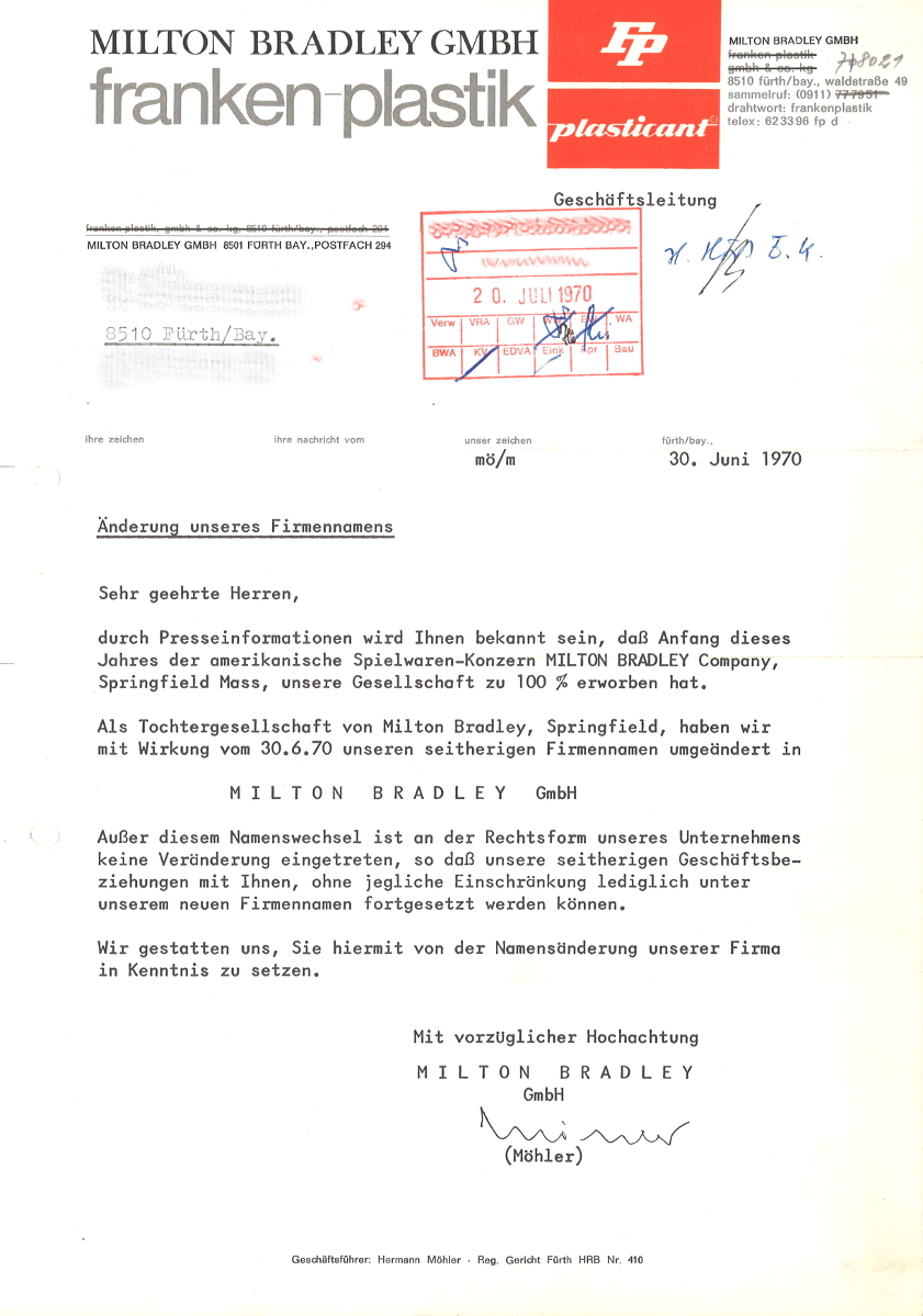 Datei Geschaftsbrief Franken Plastik 1970 Jpg Furthwiki