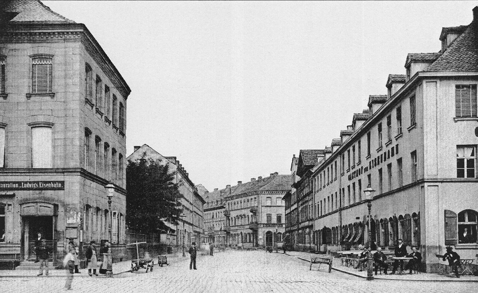 Gasthof Zur Eisenbahn um 1885