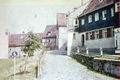 Blick von der Bergstraße auf Nr. 20, dahinter Nr. 16. Im Hintergrund Rückseiten der Häuser Königstr. 22 u. 24