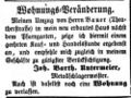Bauherr Johann Barth. Untermeier, Mai 1856