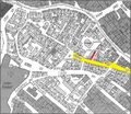 Gänsberg-Plan; Mohrenstraße 24 rot markiert