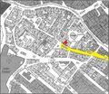 Gänsberg-Plan, Mohrenstraße 30 rot markiert