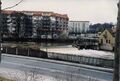 Die neu gebaute Senioreneinrichtung <!--LINK'" 0:304--> auf dem ehem. Areal der Foerstermühle, im Hintergrund Hochhaus <!--LINK'" 0:305-->. Umbau der <!--LINK'" 0:306--> durch die <!--LINK'" 0:307-->, Februar 1988