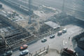 Baustelle U-Bahn, Blick auf die Baugrube Jakobinenstr. Einmündung <!--LINK'" 0:417--> und <!--LINK'" 0:418--> und Neubau Betriebsgebäude Güterbahnhof