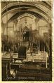 Postkarte vom Inneren der Altschul, 1911