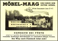 Werbeanzeige von <a class="mw-selflink selflink">Möbel-Maag</a> von 1950