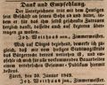Zeitungsanzeige der Zimmermeister  sen. und  jun., Februar 1849