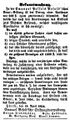 Emanuel-Pesselsche Brautstiftung, Fürther Tagblatt 25.04.1854.jpg