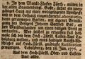 Verkaufsanzeige für eine <!--LINK'" 0:0--> in der damaligen "alten Brandenburgischen Gaße" in der Ansbacher Intelligenz-Zeitung vom 31.01.1776.