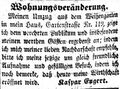 Zeitungsanzeige von <!--LINK'" 0:5-->, November 1854
