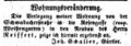 Zeitungsanzeige des Gürtlers <!--LINK'" 0:21-->, November 1853
