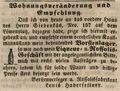 Der Rossolisfabrikant Louis Haberfellner eröffnet sein Geschäft auf den , April 1846