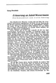 Georg Hirschfeld: Erinnerung an Jakob Wassermann - ein Gedenkblatt zum ersten Todestag, in: <i>Der Morgen</i>, Heft 10, Januar 1935