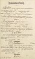 Bekanntmachung der beabsichtigten Eheschließung von Karl Bohn und Katherine Griessgau vom 27. Februar 1893