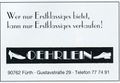 Werbung vom <a class="mw-selflink selflink">Schuhhaus Oehrlein</a>, Dez. 1995