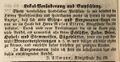 Anzeige Eisenwaren im Hause M. Ellern,  7.10.1842