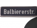 Straßenschild Balbiererstraße