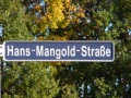 Straßenschild Hans-Mangold-Straße