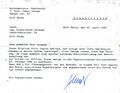 Beschwerdebrief der <!--LINK'" 0:288--> an Nachbarn Schaack wegen "Schattenwurf einiger Äste" im April 1983