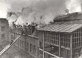 Fabrikgelände von Göso in der Dr.-Mack-Str. 32 -  38. Brand in der Lackiererei, 1951