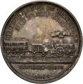 Medaille der Ludwigsbahn zu ihrem 25-jährigen Jubiläum 1860. Avers