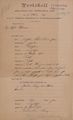 Protokoll über das Verehelichungsgesuch von Wilhelm Gran&lt;br/&gt;und Pauline Fanny von Alberti vom 7. Oktober 1907, S. 1