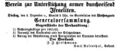 Verein für durchreisende Israeliten, Fürther Tagblatt, 30. November 1862.jpg