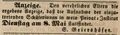 Zeitungsanzeige des Privat-Lehrers <!--LINK'" 0:17-->, April 1849
