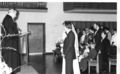 Hochzeit 1978 in der <a class="mw-selflink selflink">Christuskirche</a> Stadeln mit Pfarrer 