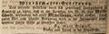 Zeitungsanzeige des Wirts und Bäckers <!--LINK'" 0:15-->, November 1841