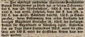Zeitungsartikel über die testamentarischen Verfügungen von , April 1832