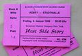 Eintrittskarte der  Fürth vom 6.1.1989