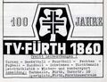 Werbung vom Sportverein TV Fürth 1860 in der Schülerzeitung  Nr. 6 1961